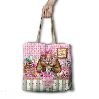 Lisa Pollock  Shopping Bag - Wonda Wombat
