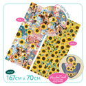 Lisa Pollock Satin Reversible scarf - Sunny Country