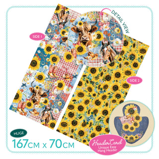Lisa Pollock Satin Reversible scarf - Sunny Country