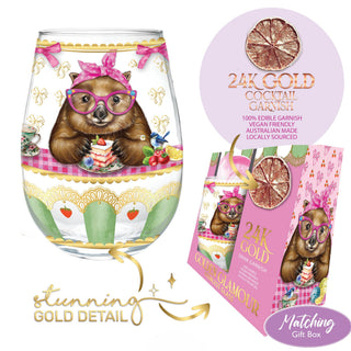 Stemless Glass - Wonda Wombat