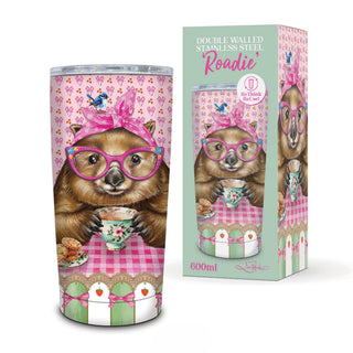 Lisa Pollock Double Walled Stainless Steel Roadie - Wonda Wombat