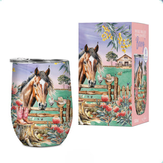 Double Walled Stainless Steel Bevvy - Country Dusk