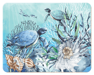 Lisa Pollock - Set of 6 Placemats - Turtle
