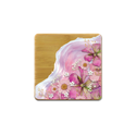 Lisa Pollock Bamboo Coaster Set - Pressed Petals
