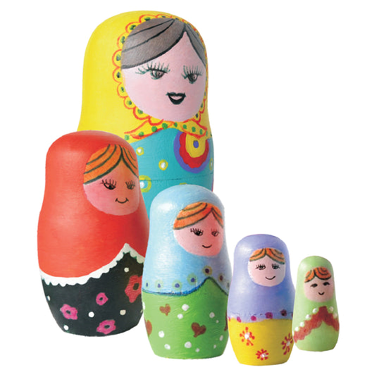 Paint your own Wooden nesting Dolls from Cambrelle's 2