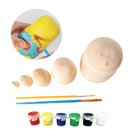 Paint your own Wooden nesting Dolls from Cambrelle's 4