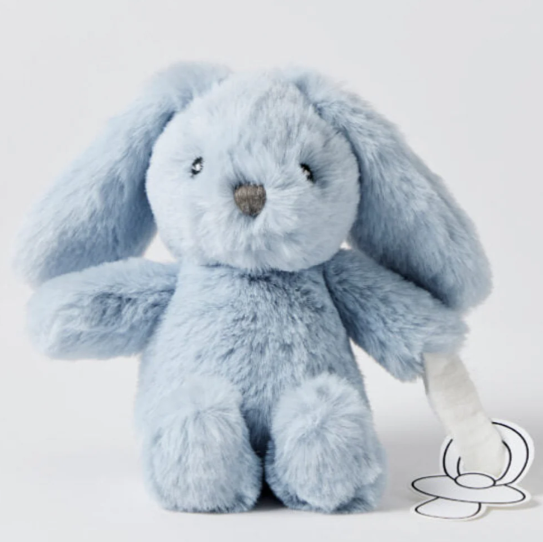 Jiggle & Giggle Pale Blue Bunny Dummy Clip