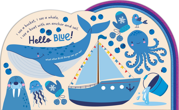Chunky Felt Board Book - Hello Rainbow