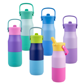 Oasis Stainless Steel Double Wall Insulated Jnr Drink Bottle sipper 400ml