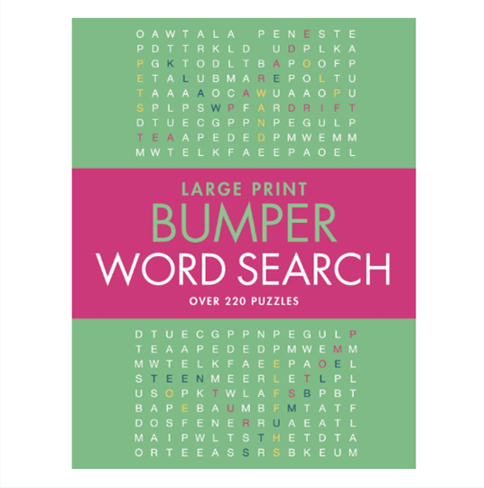 Large Print Bumper Puzzle Book - Word Search