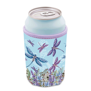 Lisa Pollock Drink Cooler - Lavender Dragonflies