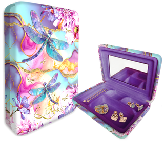 Lisa Pollock - Gold Detail Small Jewellery Case