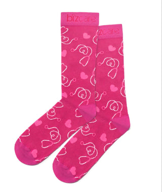 Bizcare - Unisex Happy Feet Pink Socks