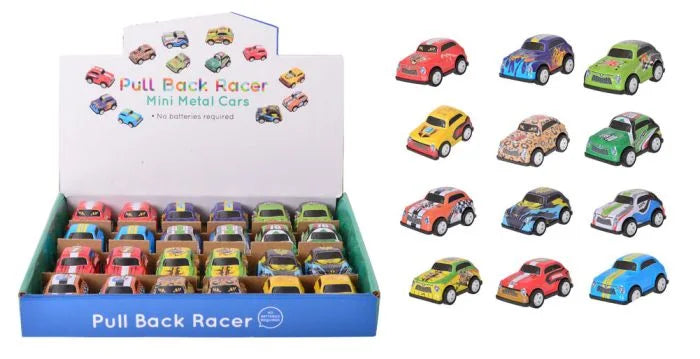 Round Pull Back Racers Pull Back Racer Mini Metal Cars | Cambrelle's
