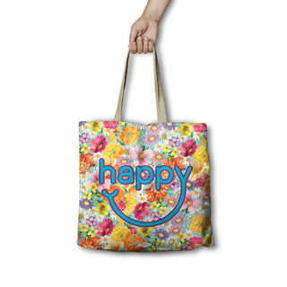 Lisa Pollock Shopping Bag - Happy