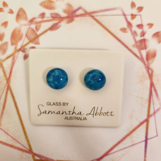 Samantha Abbott's - Glass Stud Earrings