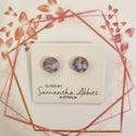 Samantha Abbott's - Glass Stud Earrings