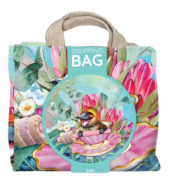 Lisa Pollock  Shopping Bag - Lifesaver Platypus