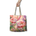 Lisa Pollock  Shopping Bag - Coral Peony