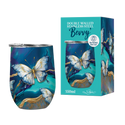 Double Walled Stainless Steel Bevvy - Tranquil Butterflies