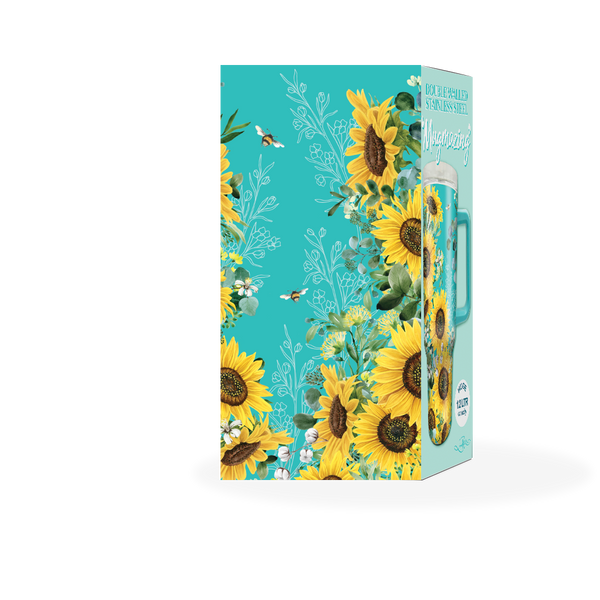 Lisa Pollock Double Walled Stainless Steel Mugmazing - Bee Sunny