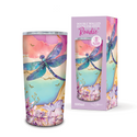 Lisa Pollock Double Walled Stainless Steel Roadie - Delightful Dragonflies