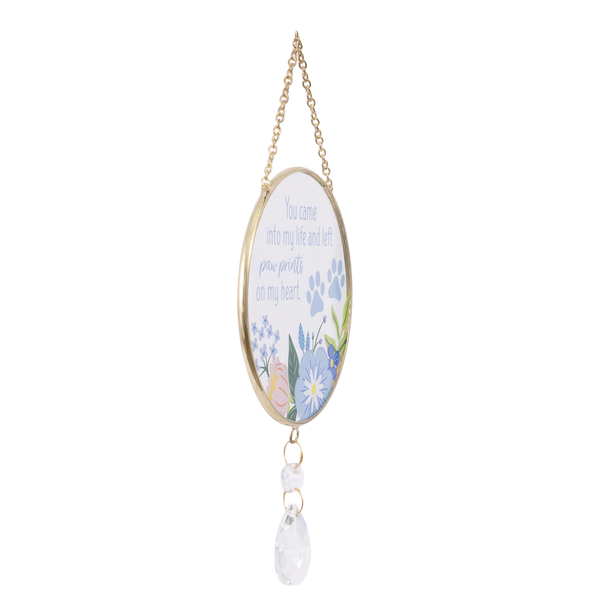 Glass Suncatcher - Paw Prints