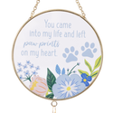 Glass Suncatcher - Paw Prints