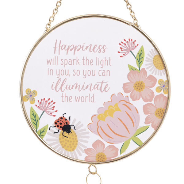 Glass Suncatcher - Happiness
