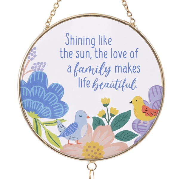 Glass Suncatcher - Family