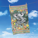 Lisa Pollock Cotton Tea Towel - Koala Cuddles