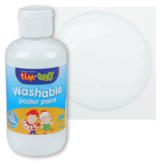 Tim & Tess Washable Poster Paint 250ml - White from Cambrelle's