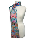 Lisa Pollock Satin Reversible scarf - Pretty Postage