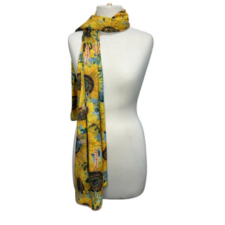 Lisa Pollock Satin Reversible scarf - Sunny Country