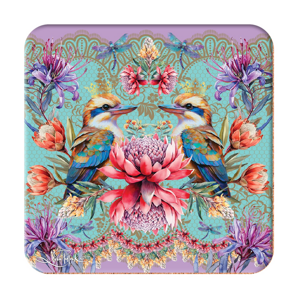 Lisa Pollock - Set of 6 Coasters - Vintage Kookas