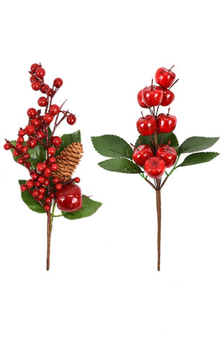 Red Berry Christmas Picks