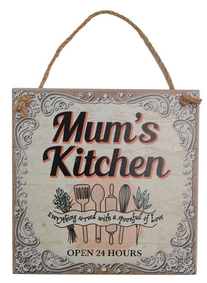 At home vintage sign - Mum's Kitchen