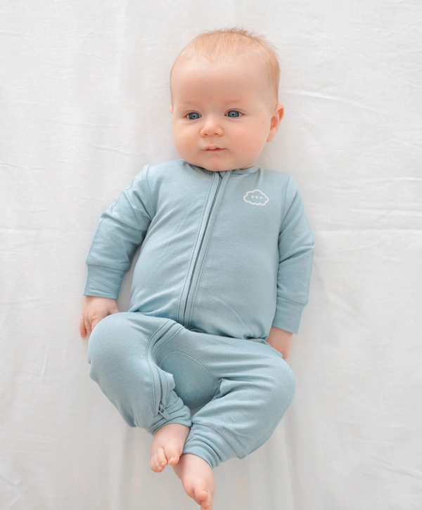 Lummi in colour - Bamboo Growsuit - Dusk Blue