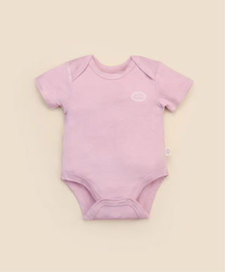 Lummi in colour - Bamboo Short Sleeve Body suit - Lavender