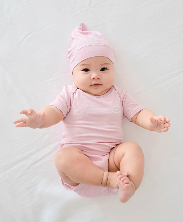 Lummi in colour - Bamboo Short Sleeve Body suit - Lavender