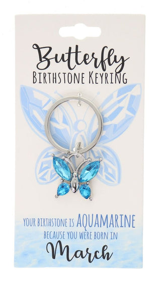 March Birthstone Keyring
