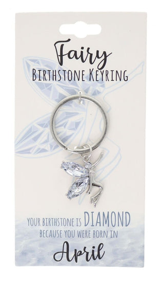 April Birthstone Keyring