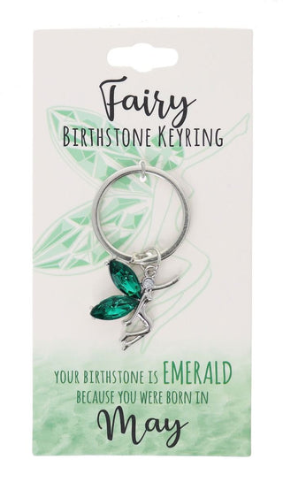 May Birthstone Keyring