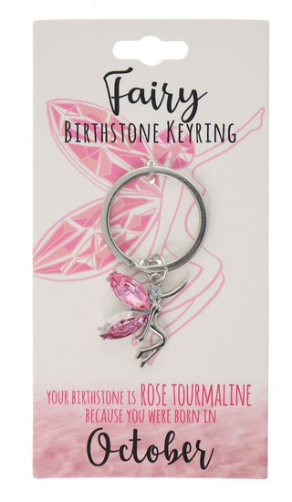 October Birthstone Keyring