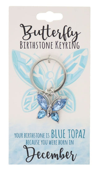 December Birthstone Keyring