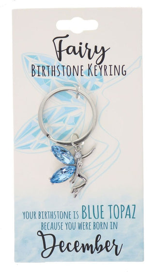 December Birthstone Keyring