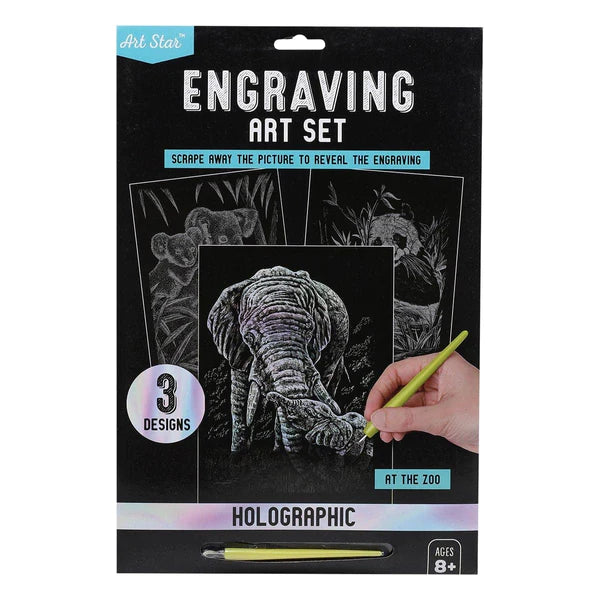 Art Star Holographic Engraving Art Set At the Zoo Cambrelle's