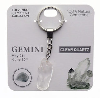 TSK - Gemstone Jewellery - Gemini Keyring