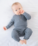 Lummi in colour - Organic Cotton Waffle Leggings - Navy