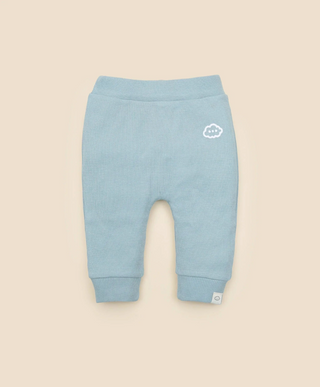 Lummi in colour - Organic Cotton Waffle Leggings - Sky Blue